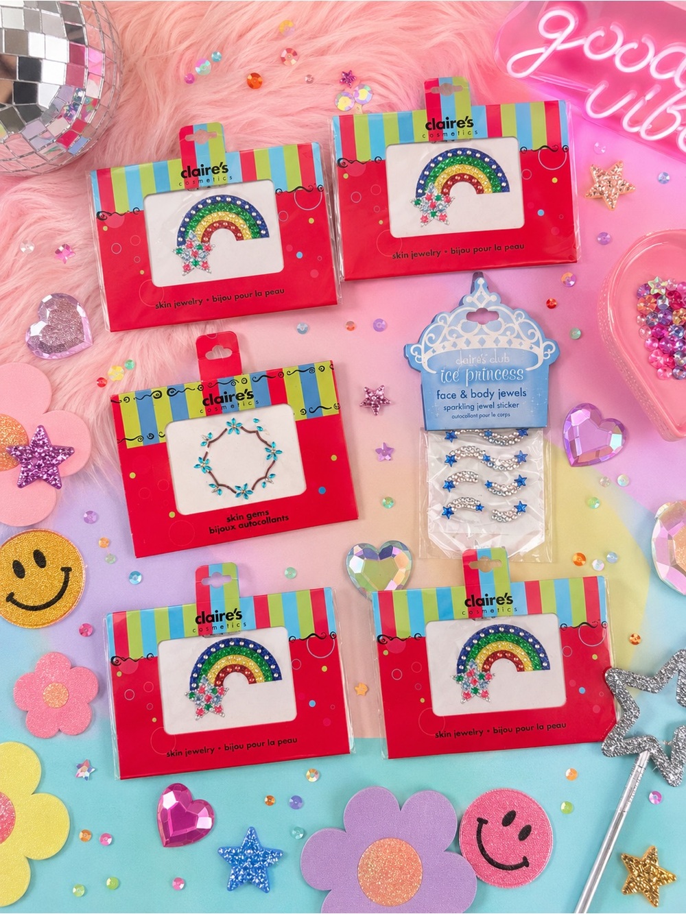 CLAIRES RAINBOW JEWEL SET